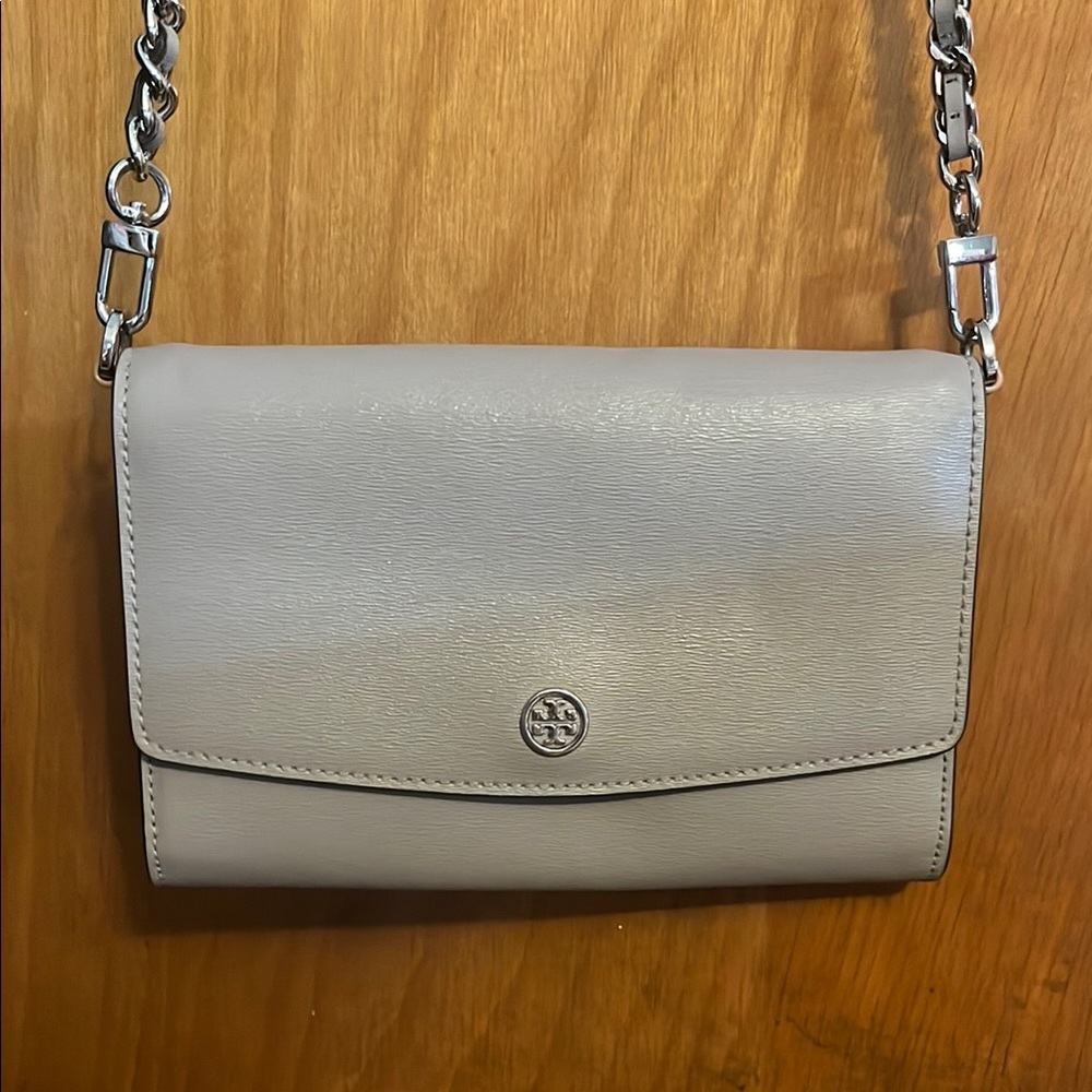 Tory Burch Light Gray Crossbody Bag